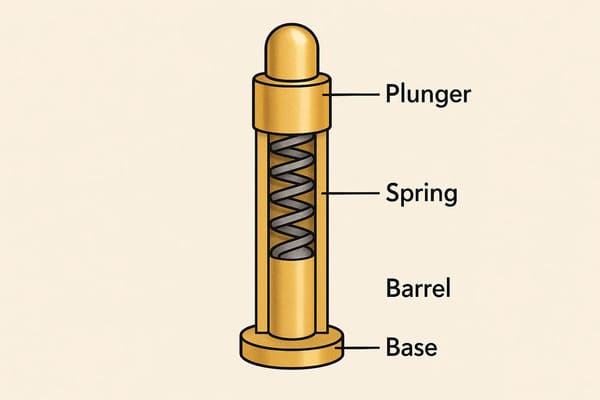 structure of spring loaded pin