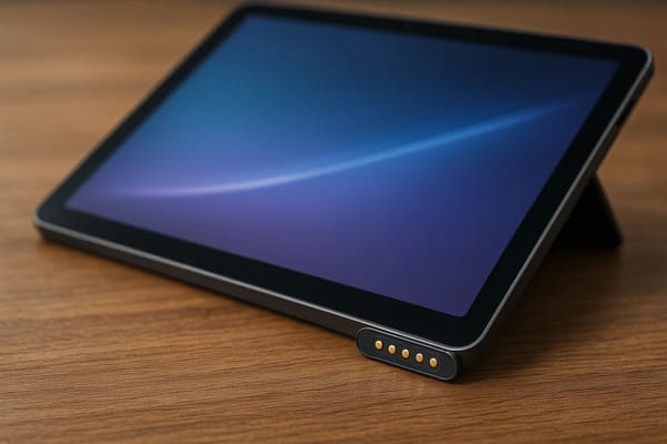 spring loaded pin connector application in tablets