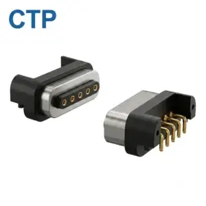 versatile 4 pin magnetic pogo pin connector