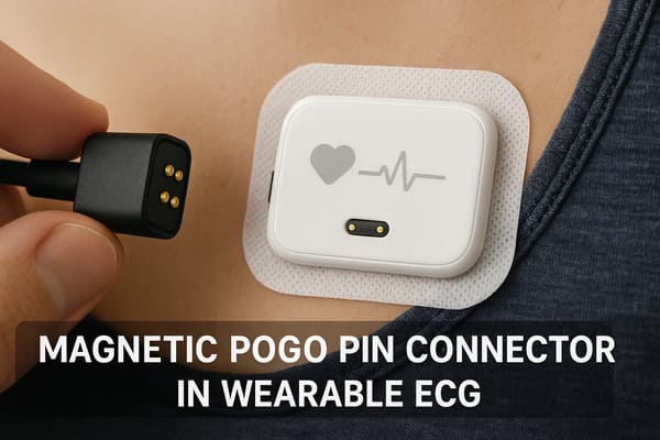 Spring-Loaded Pin Connector application in wearable ECGs
